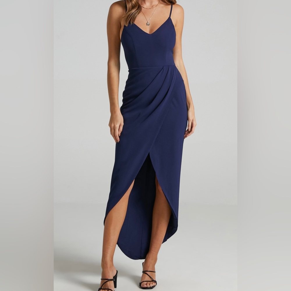 Navy tulip front dress